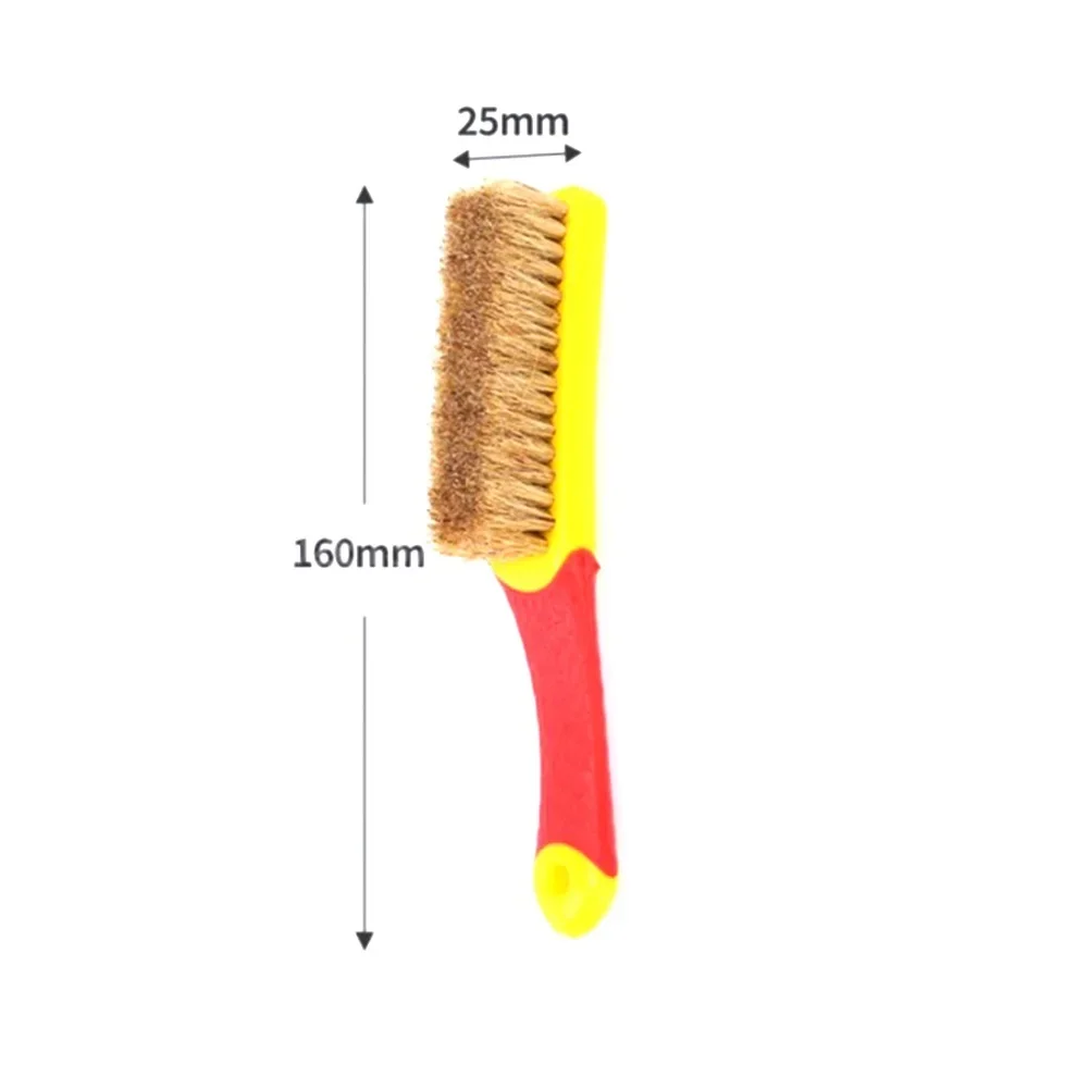 Escova de limpeza com cerdas de nylon, soldando ferramentas da limpeza, carro, telhado, tela, esteira do assoalho, 1pc