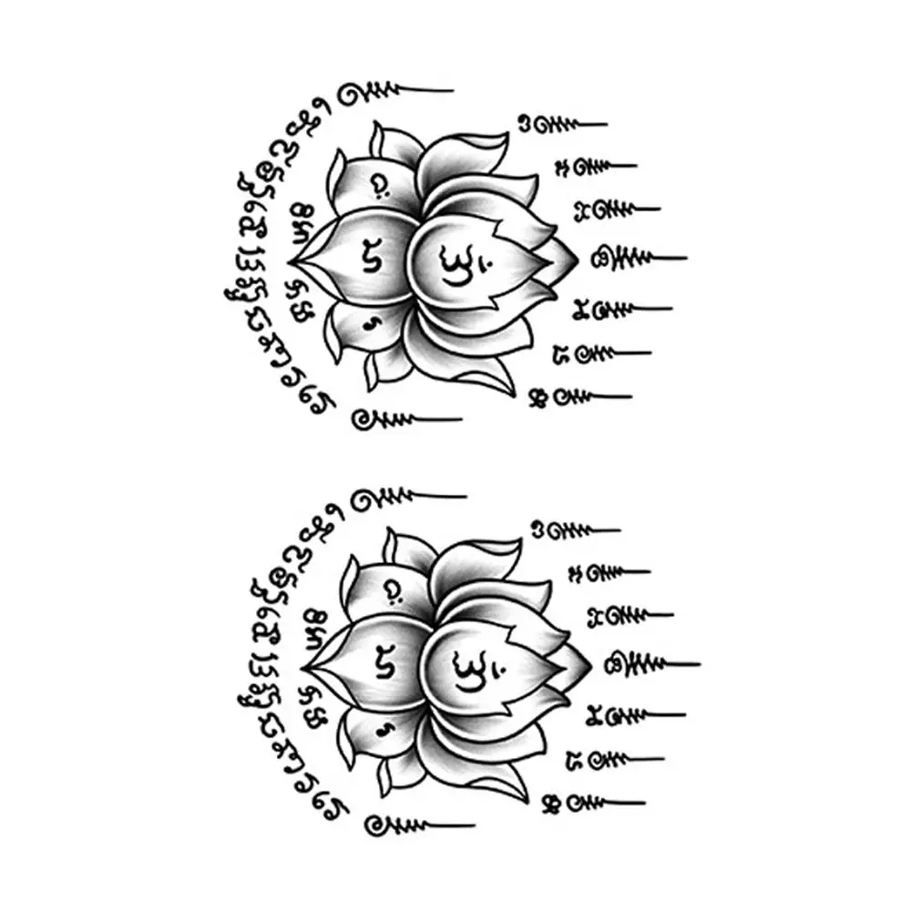 New Thai scripture tattoo stickers Jesus Bible God Christian Temporary Tattoo Stickers Waterproof Art Arm Face tattoo