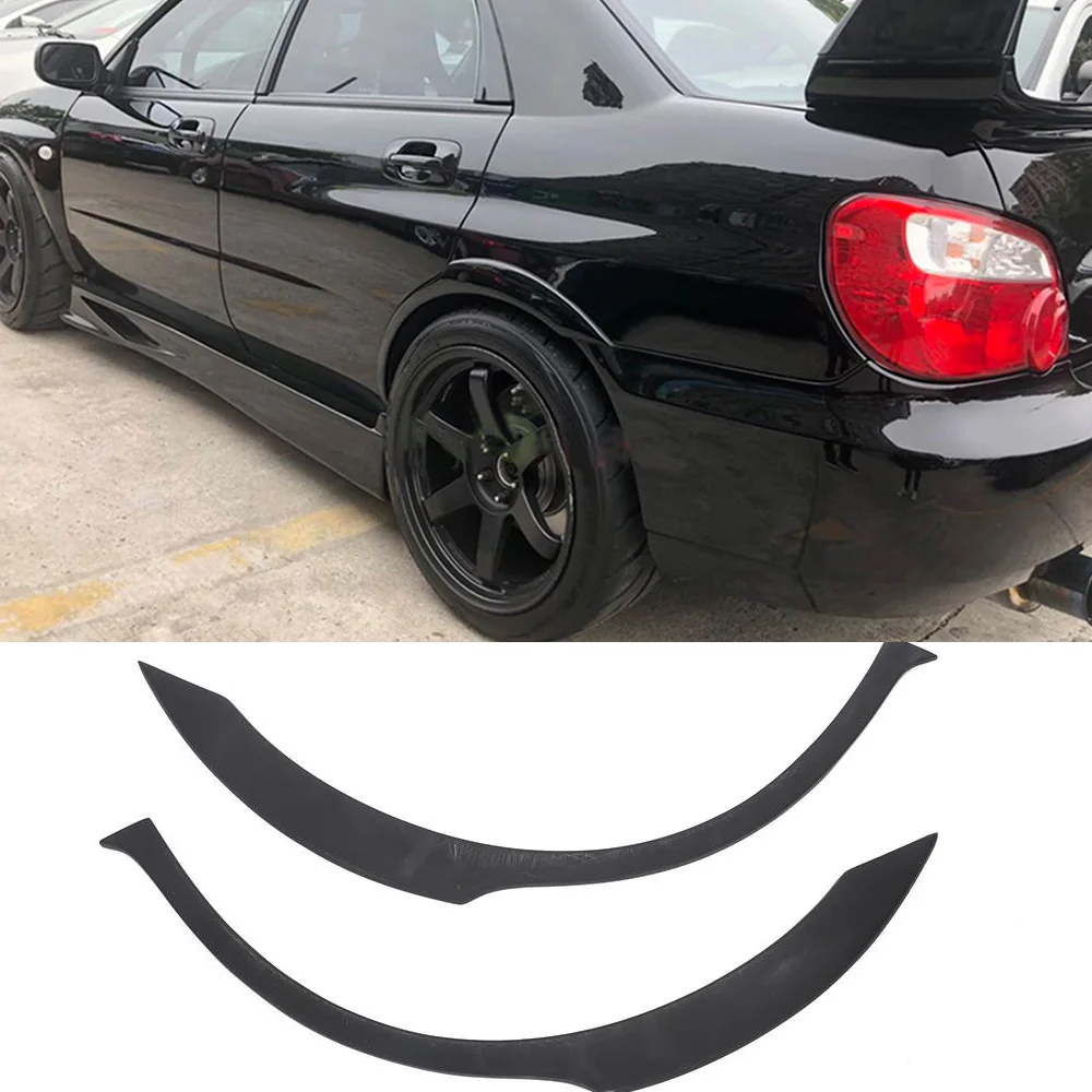 PU Mouldings Kit Side Wheel Arch Fender Flares Trims for Subaru Impreza WRX STI 2003 - 2006