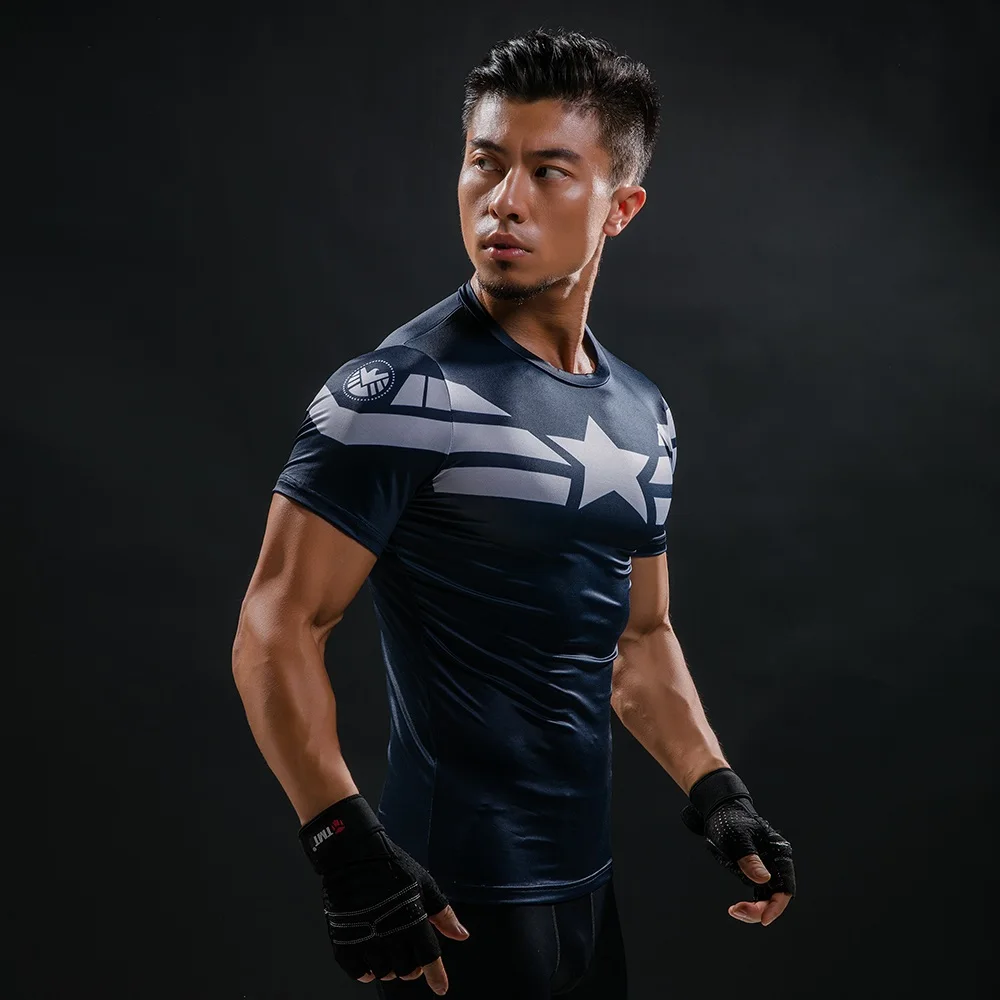 Hot Sale 3D Printed Comics T-shirt Men Summer Fashion Short Sleeve Tshirt Compression Cosplay Costume Men T Shirt Tops Tees