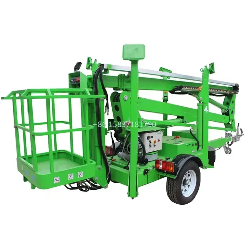 Articulated Boom Lift Platform Telescopic Lifting Table Cherry Picker Aerial Work Platform Towable Boom Lift For Trimming Trees