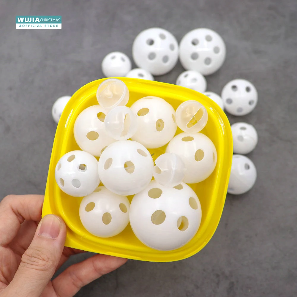 30/50/100 Stuks Plastic Rammelaar Bellenballen Pieper Baby Speelgoed Diy Rammelaar Kralen Lawaai Maker Reparatie Hond Pluche Pop Baby Benodigdheden