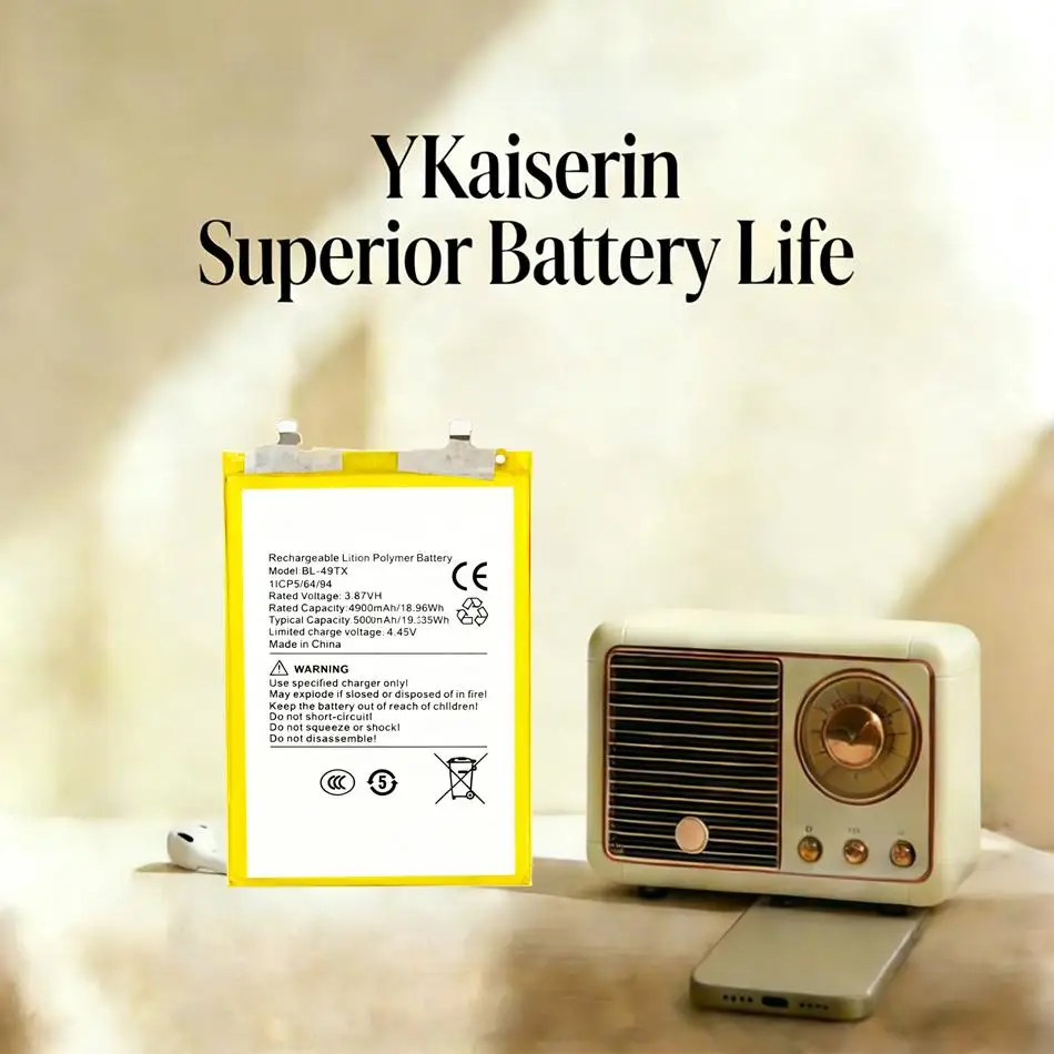 

Аккумулятор для мобильного телефона Infinix Note 30 5G 30I X6716, 5000 мАч, BL-49TX, надежная замена