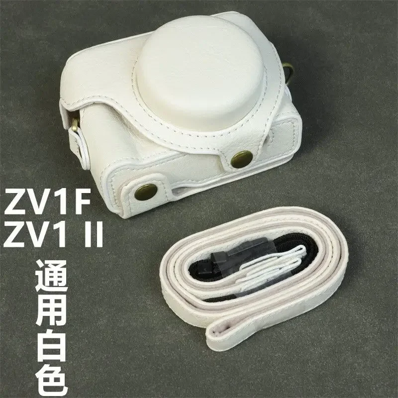 Retro PU Leather Pretective Case Camera Bag Micro-single camera bag Shoulder bag Camera protective case For Sony ZV1F/ZVI m2