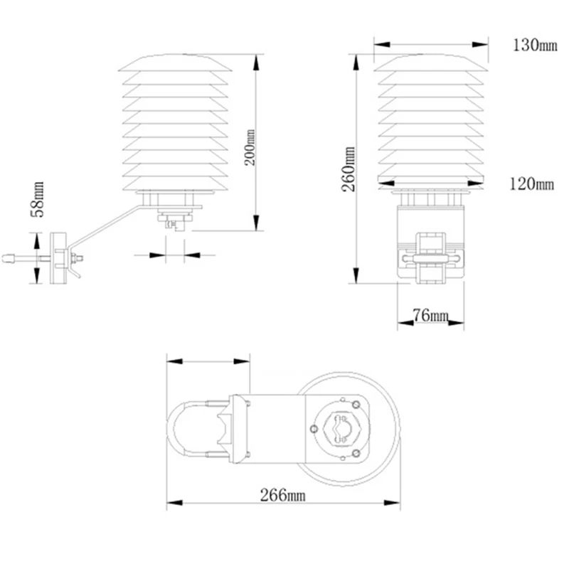 Temperature and Humidity Protective Cover for Shutter Box Special Radiation Protection Cover for Agricultural Greenhouse