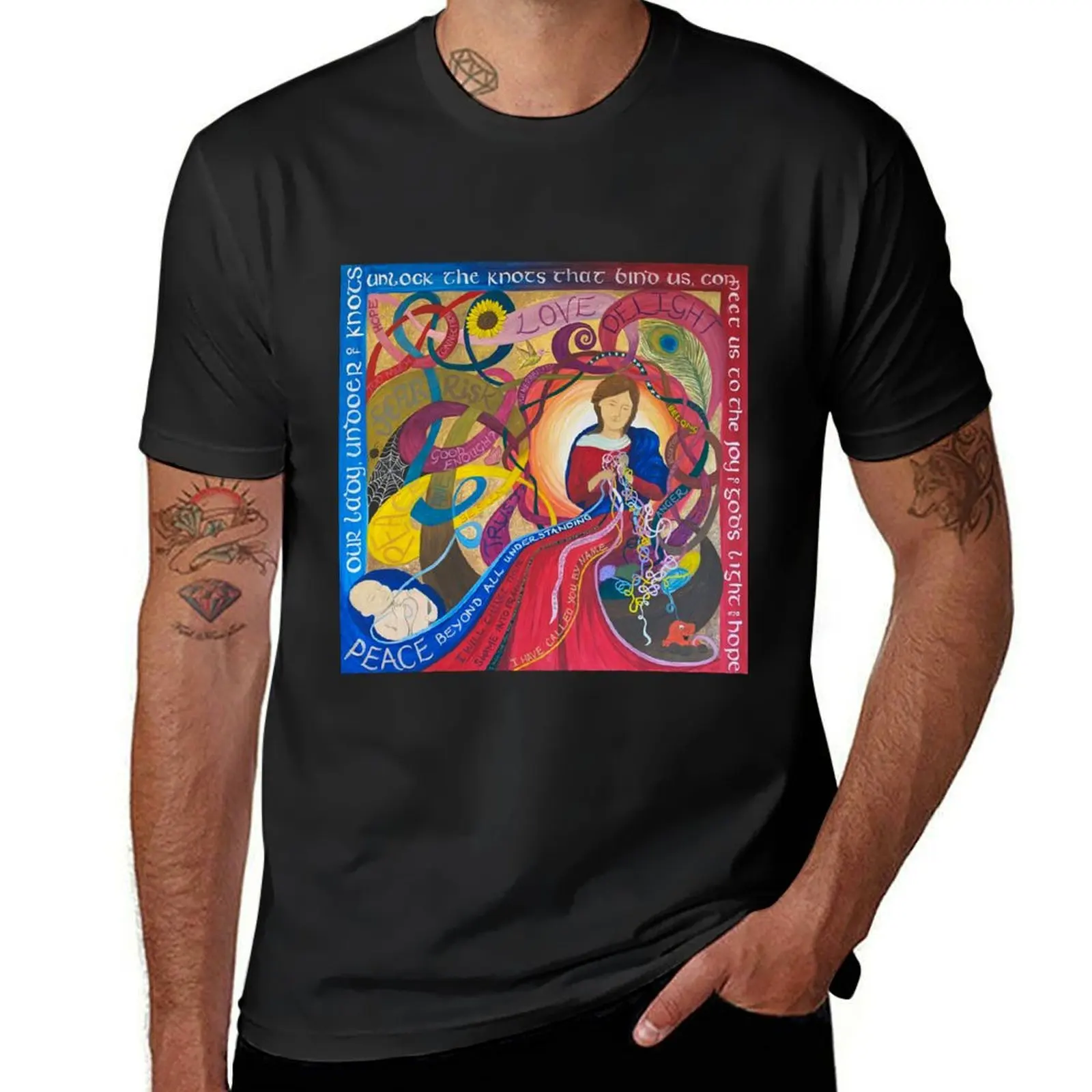 

Our Lady, Undoer of Knots T-Shirt plus sizes new gifts and t-shirts vintage t shirts football t shirt compression shirt men