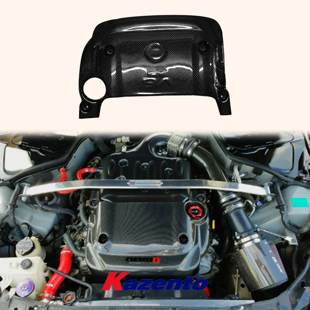 For 2003-2006 Nissan 350Z Z33 Front Hood Engine Cover Carbon Fiber