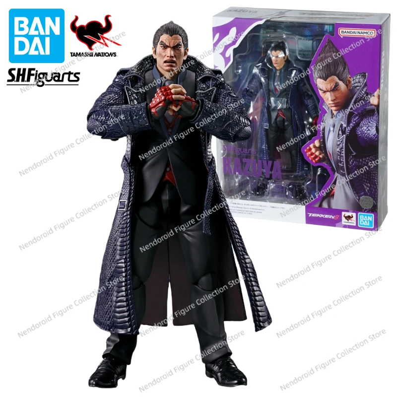 In Stock Original Bandai S.H.Figuarts SHF Tekken 8 Mishima Kazuya Animation Action Figure Toy Gift Model Collection Hobby