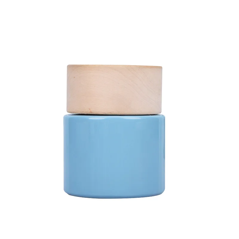 1pcs 140ml Empty Home Fragrance Diffuser Bottle with Wooden Caps Glass Container Reed Diffuser Essential Oil Diffuser Bottle