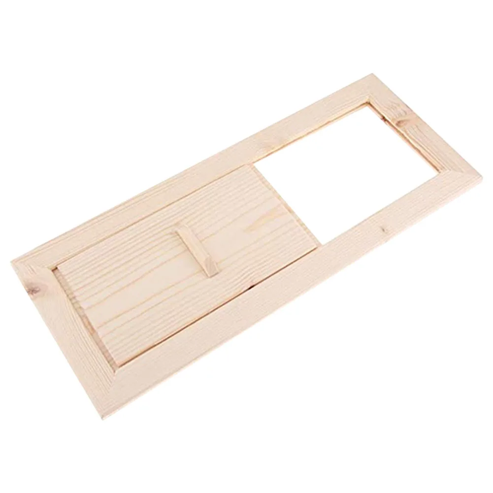 O obturador ajustável da ventilação do banheiro, ventilação lisa do ar da sauna, chuveiro do banheiro do verão, cedro do banho, janela prática da grade, fácil instala