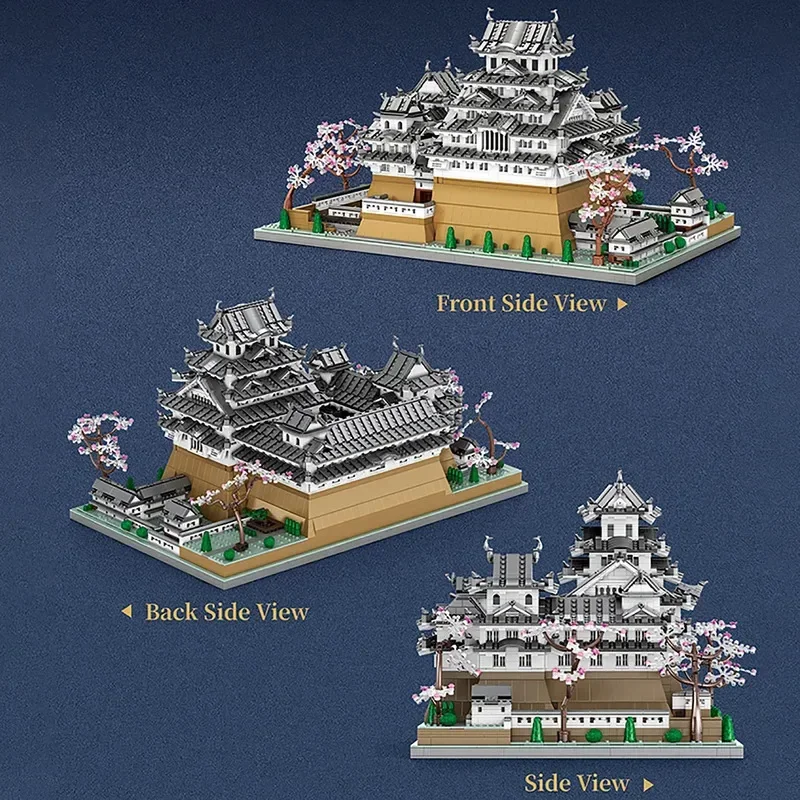 

55017 Конструктор Замок Химеджи (Япония), Модульные строительные блоки, Игрушки для взрослых, Подарки, Серия «Панорама улицы»