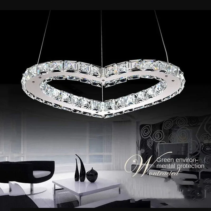 Modern Crystal LED  Chandelier  Lamp / Lighting Fixture  Circle Light Diameter 200mm Pendant