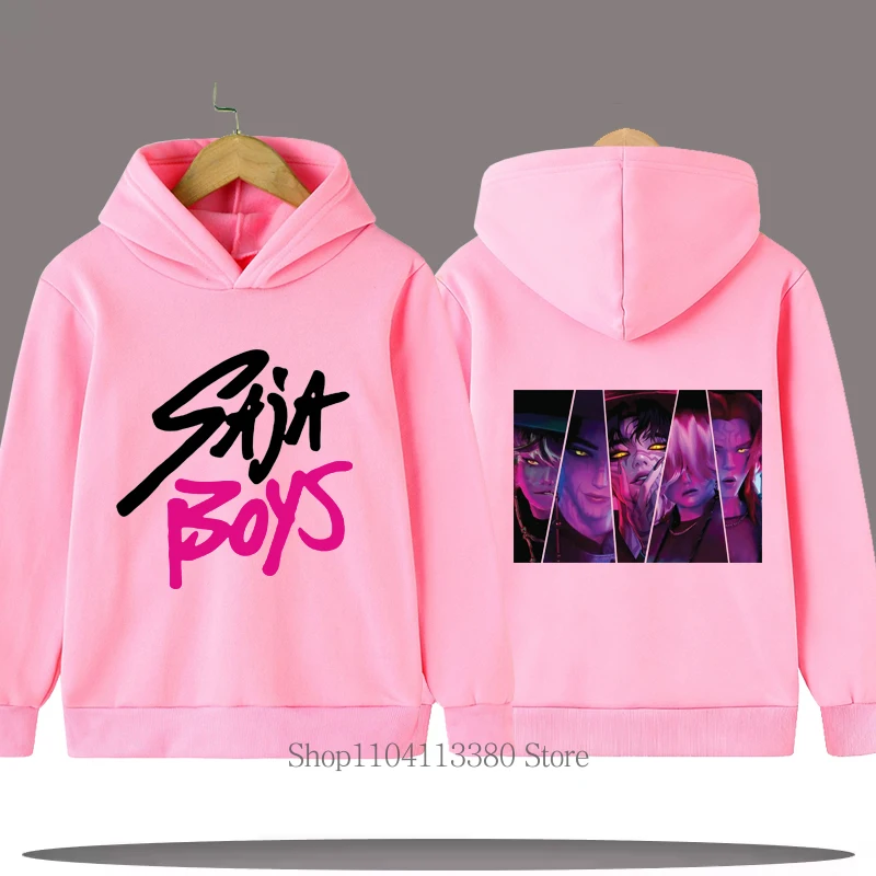 Saja Boys جرافيك طباعة الأطفال هوديي الأولاد الخريف الشتاء عارضة أزياء بارد كم طويل قمم الصوف الاطفال البلوز بلوزات #2