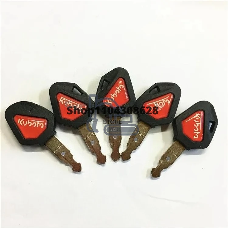 

5PCS 459A Keys Ignition Key Fits Kubota Mini Excavator High Quality