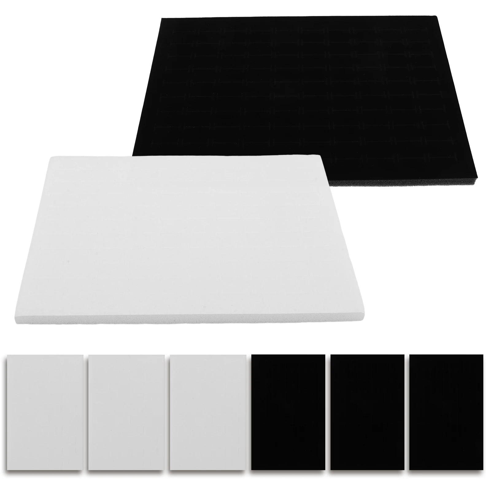 

8pcs Inserts Ring Earring Display Sponge Pads Storage Jewelry Box Inserts For Earrings Organizer Trays Jewelry Display Case