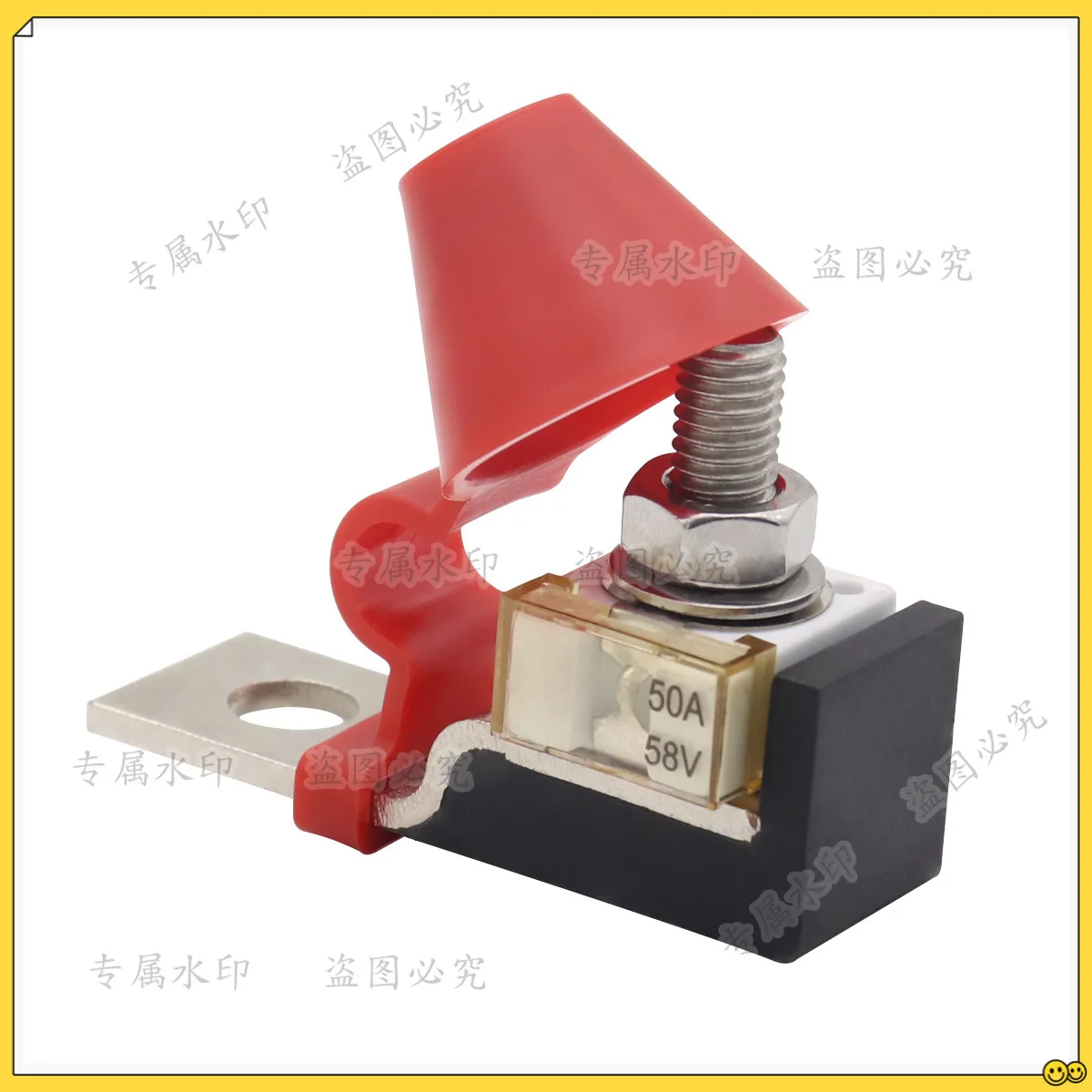 

New energy electric vehicle battery fuse socket 58V 100A-300A insulating fuse, socket with fuse, square box fuse, Accessories