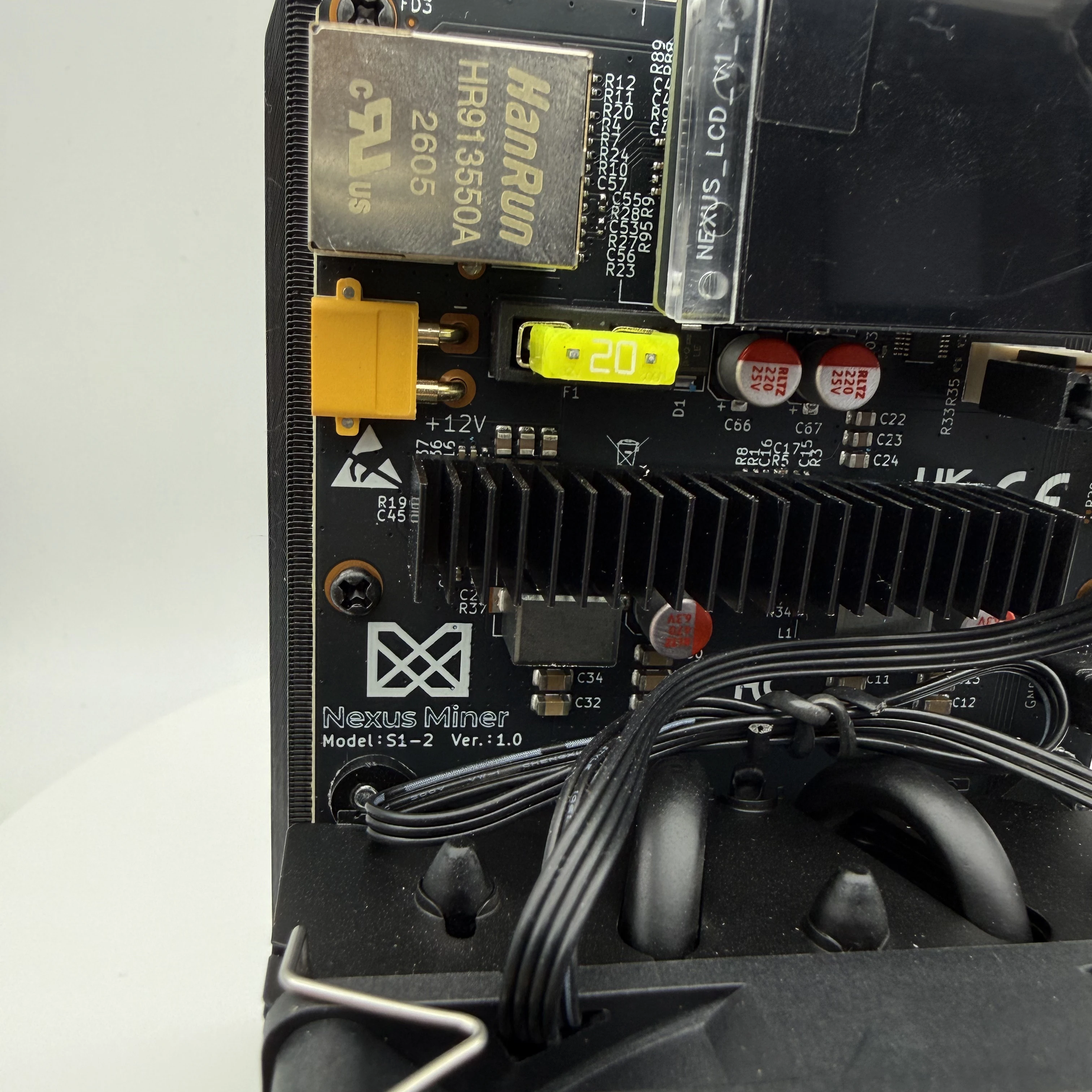 NEXUS S1-02 10TH/S Hash Rate 160W Power Consumption BM1373 Dual-Core SOLO Bitcoin Miner Standalone Miner Cryptocurrency Mining
