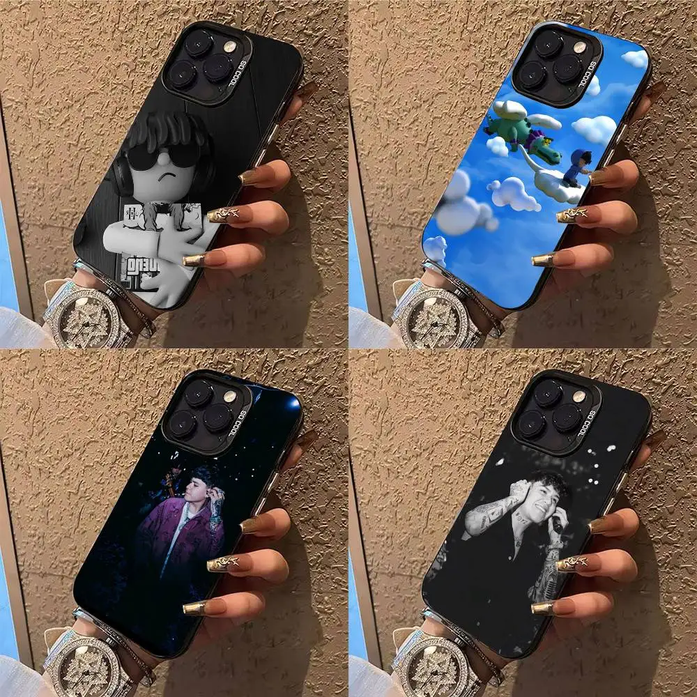 Casing HP J-Junior H Sad Boyz untuk iPhone 14 16 15 11 12 13 Pro Max Mini Plus, Pelindung Anti Benturan