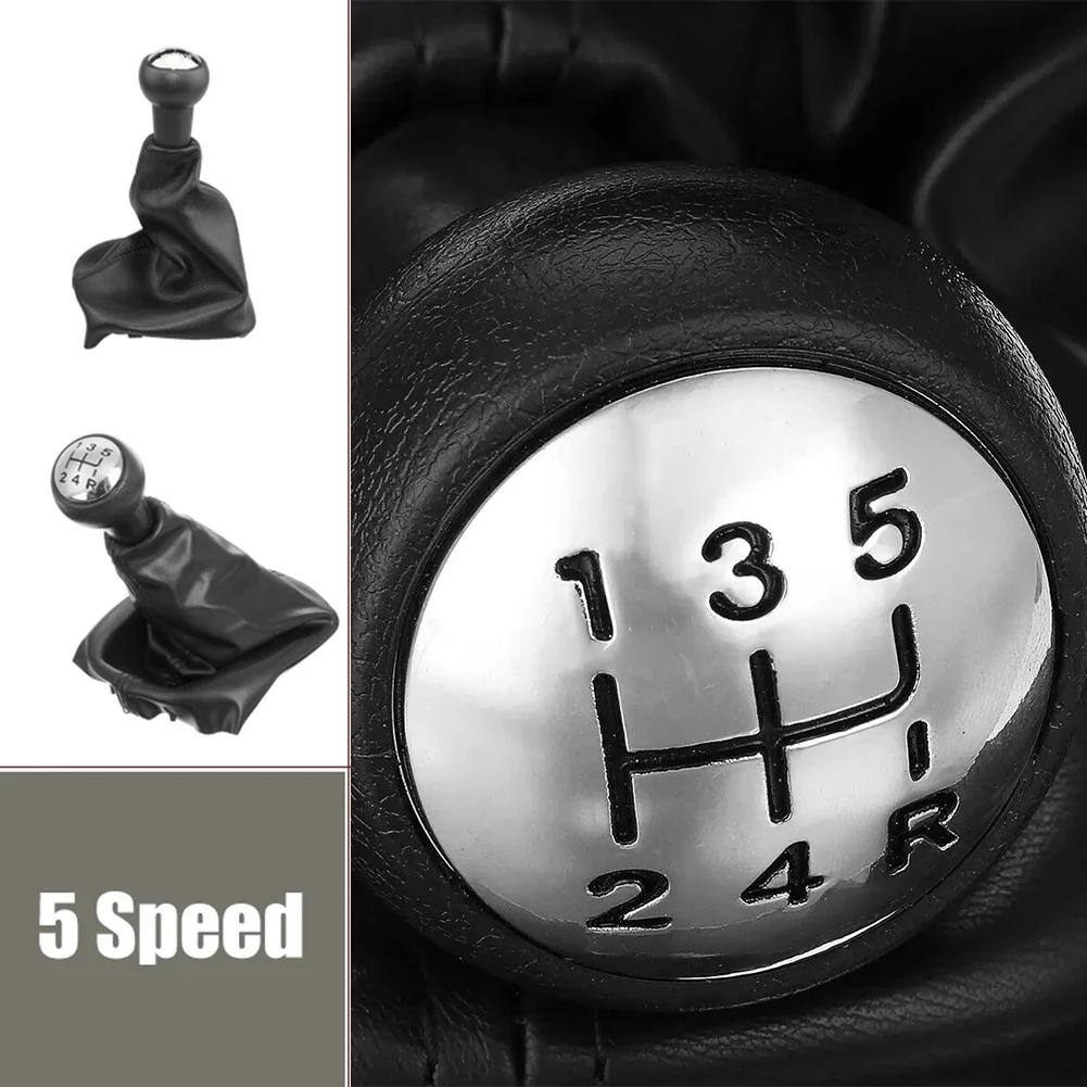 5 Speed  Car Gear Shift Knob W/ Gaitor  Complete For 207 For 307 For 308 Shifter  Lever Gaiter Boot Cover Car Accessorie - view 4