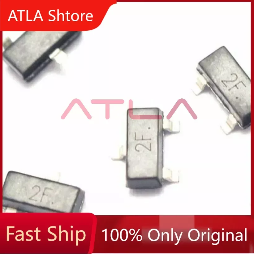 100PCS MMBT2907 2F 0.6A 40V SOT-23 PNP SMD Chip Transistor