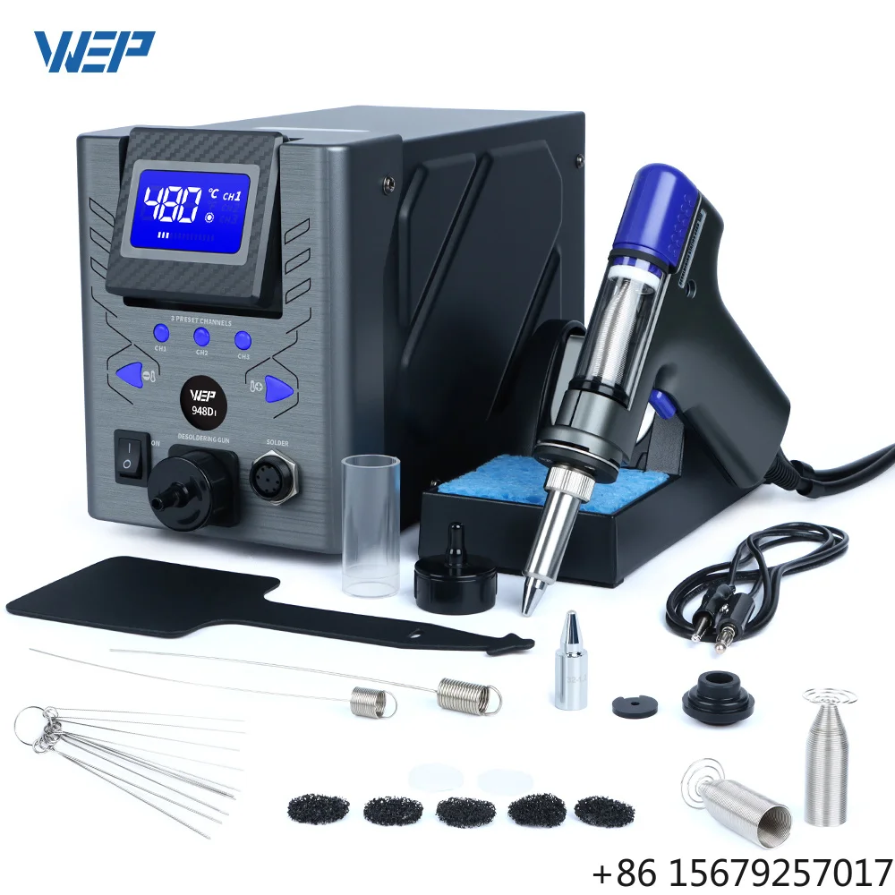 WEP 948D-I 110W High Performance ESD-Safe with Temperature Control Adjustable Desoldering Suction Soldering Station
