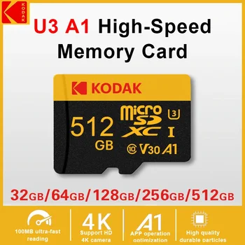 Kodak carte mémoire Micro Sd originale 64GB 128GB carte SD Micro SDXC Class10 haute capacité 512GB 256GB 32GB carte mémoire Flash SD