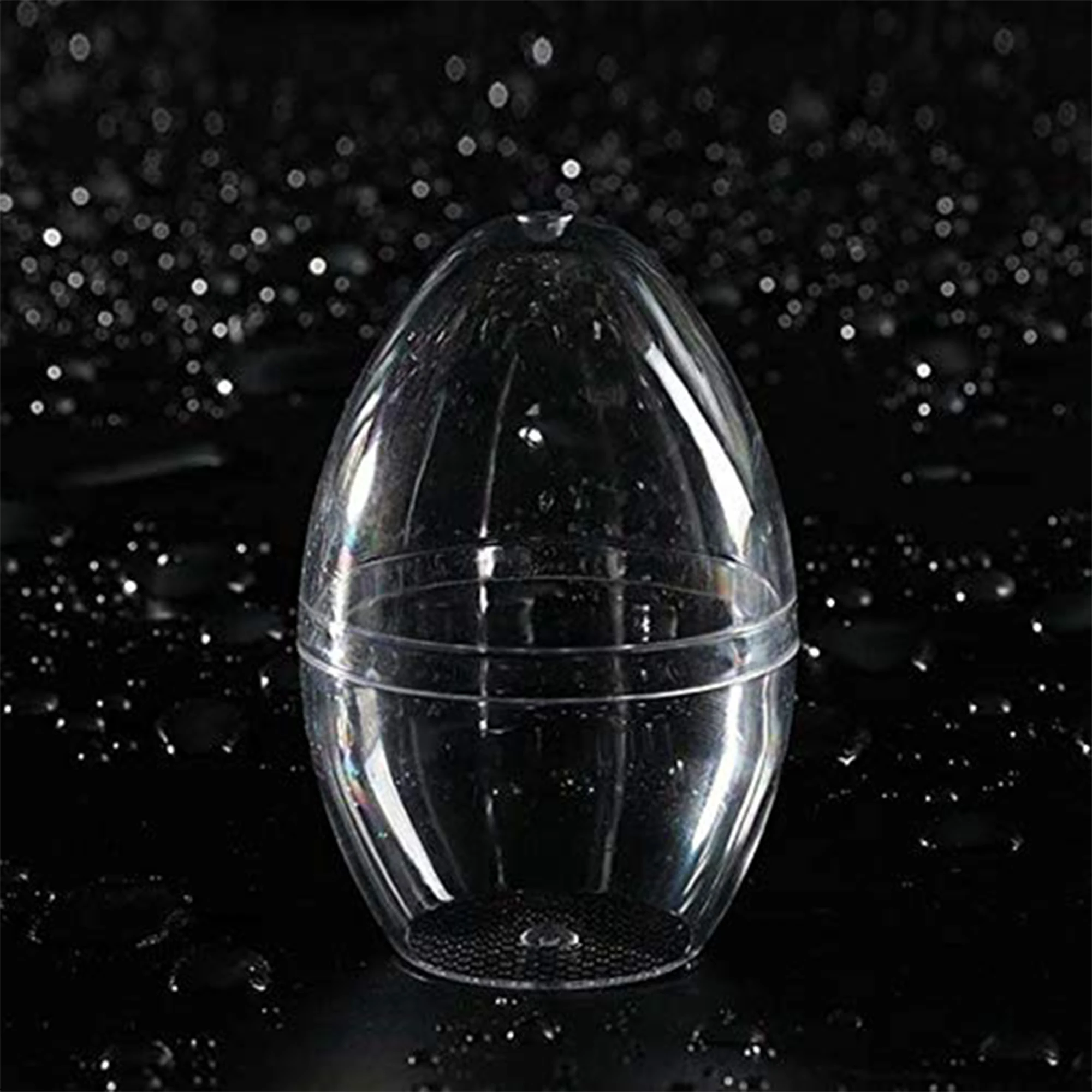 Caja de almacenamiento de esponja de maquillaje de 1 pieza, soporte de esponja de belleza transparente a prueba de polvo, soporte para huevos cosméticos, portátil de viaje