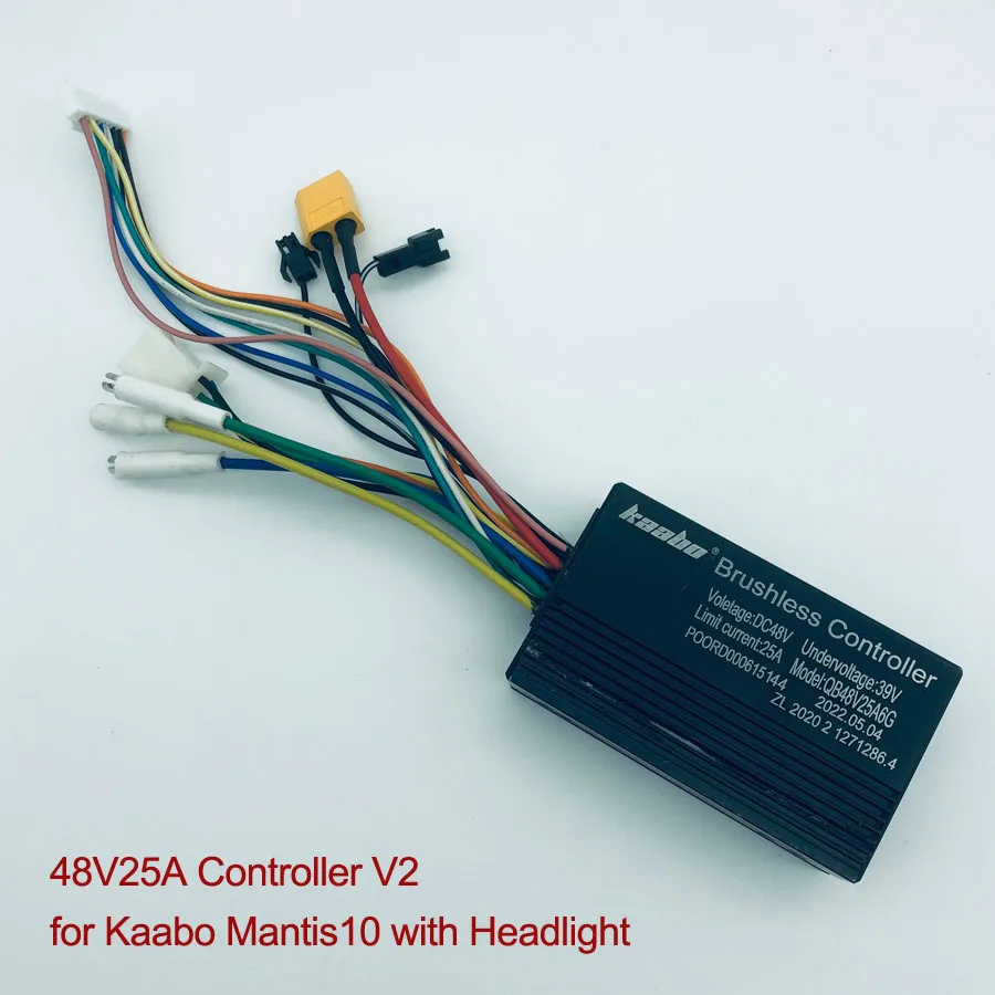 Mantis10 48V25A Sine Wave Brushless Controller 800W Hall Motor Kaabo Mantis 10inch Electric Scooter Spare Parts