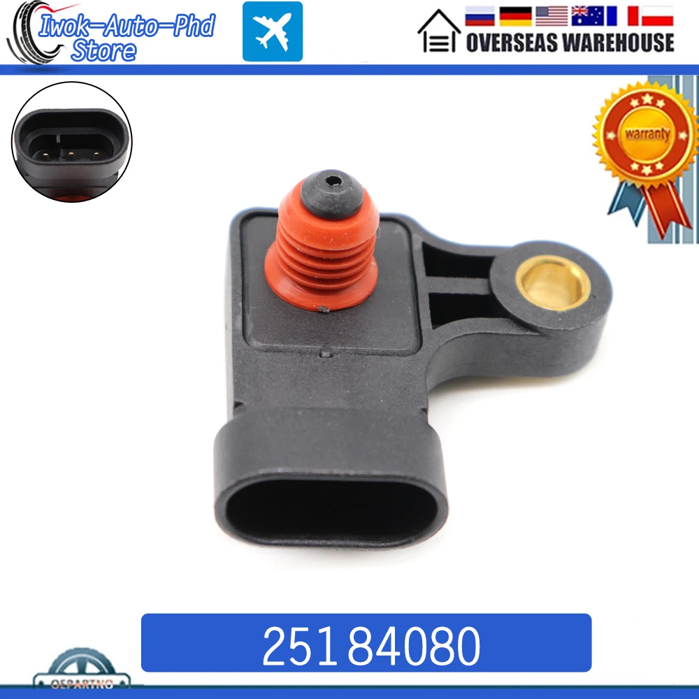 25184080 Car Manifold Absolute Pressure MAP Sensor For CHEVROLET LACETTI NUBIRA REZZO DAEWOO Nubira REZZO 1.4 1.6 1.8 2.0