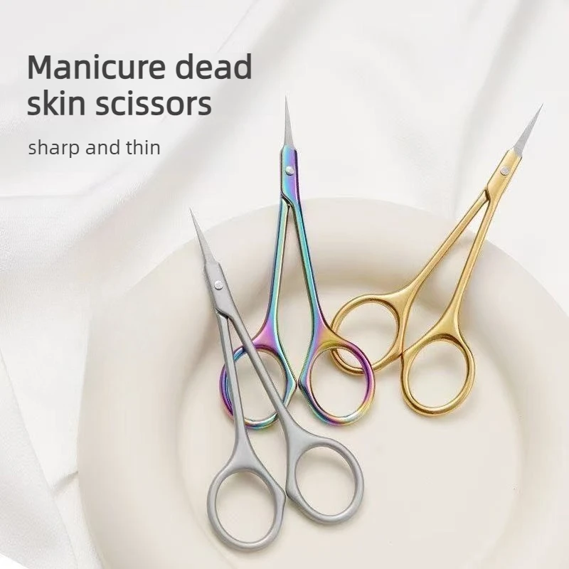 Russian style Dead Skin Clipper Nail Professional Scissors for Removing Dead Skin Stirring and Keratiness Extended Scissors