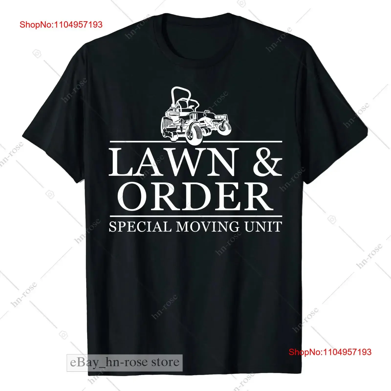 Lawn Order T Shirt Funny Mowing Gardener Care Dad Papa Father Day vintage Washed Stretched Top For Everyday Wear Breathable