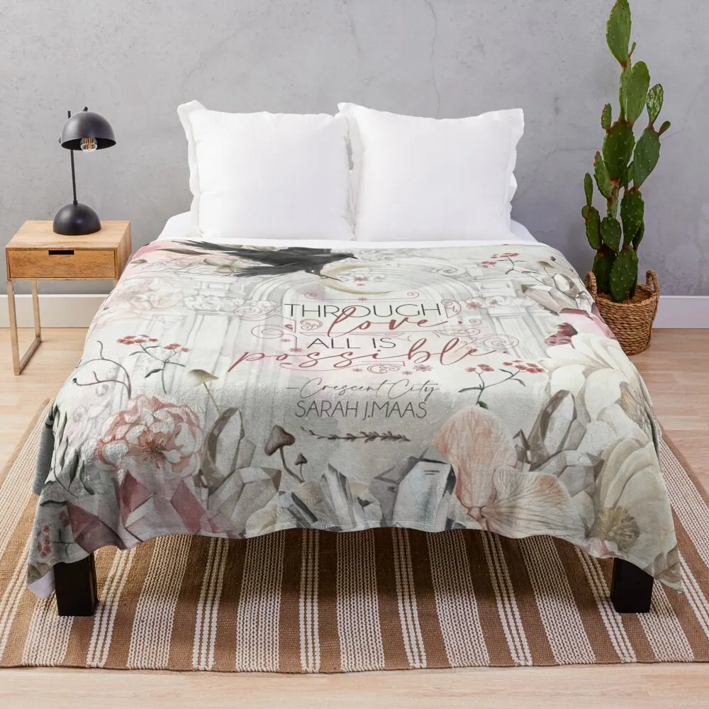 

Through Love Throw Blanket Plush heavy to sleep Hairy Sofa Quilt Blankets