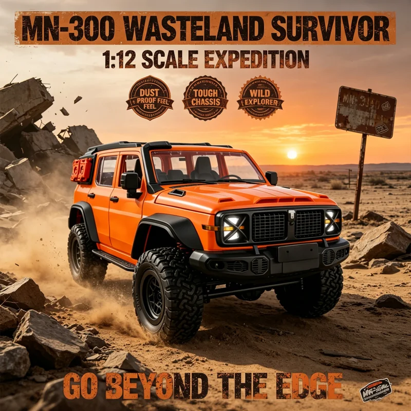 MN-300 1:12 RC Climbing Car Fully Proportional 4WD 2.4G Remote Control Off Road Vehicle RC Crawler Model Toy Gift For Adults Kid