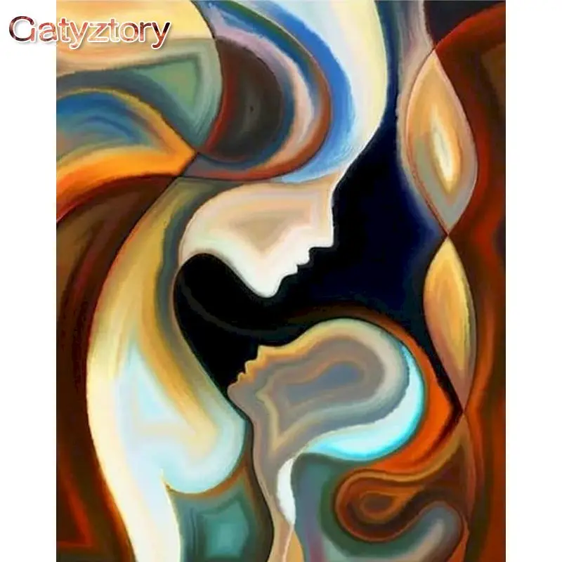 

GATYZTORY Frame Abstract Woman Paint By Numbers For Adults Figure HandPainted Oil Painting Canvas Drawing Home Wall Decor 60x75c