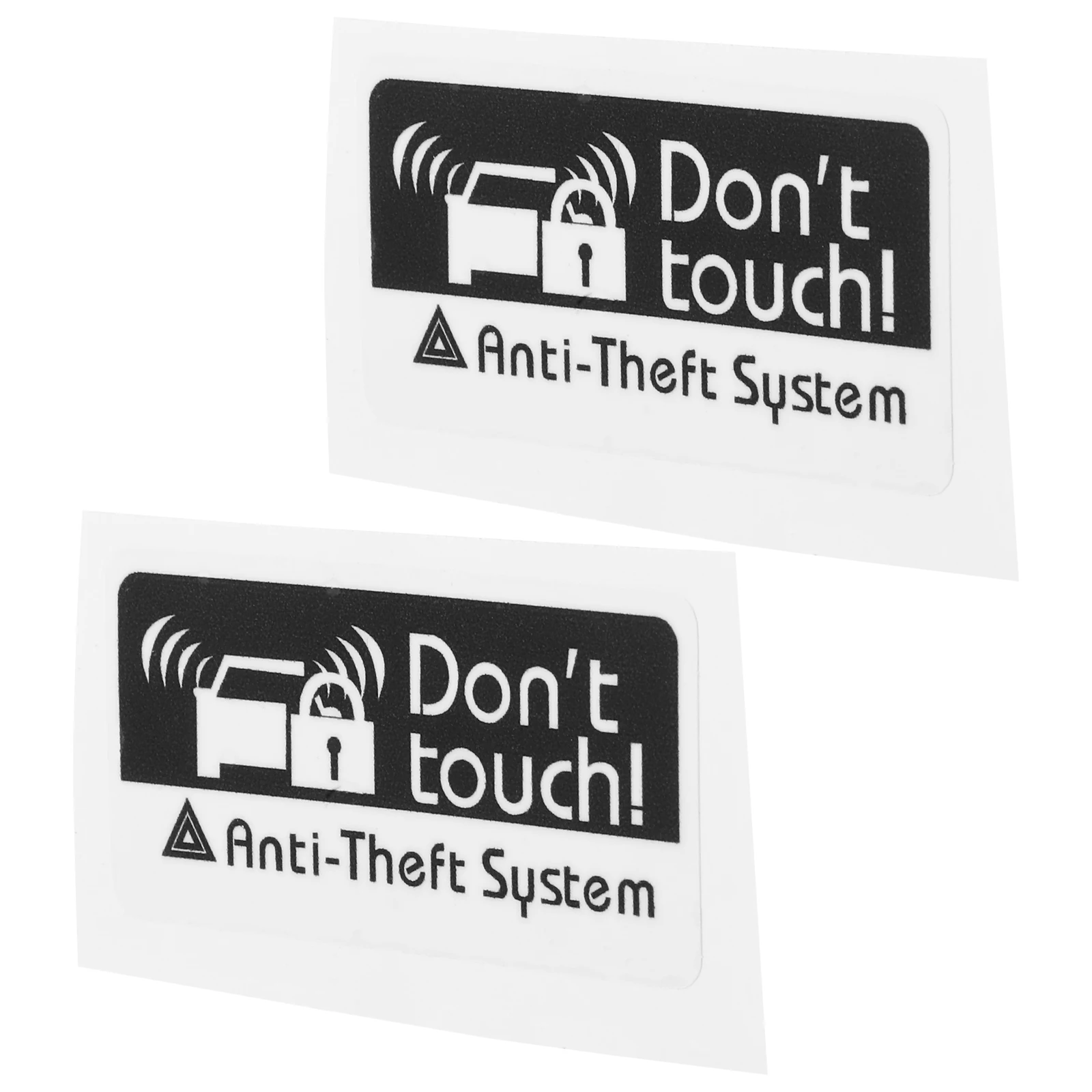 2 Pcs Do Not Touch Sticker Anti Theft Car Door Security Warning Sign Universal Fit Weather Resistant Strong Adhesive Safety