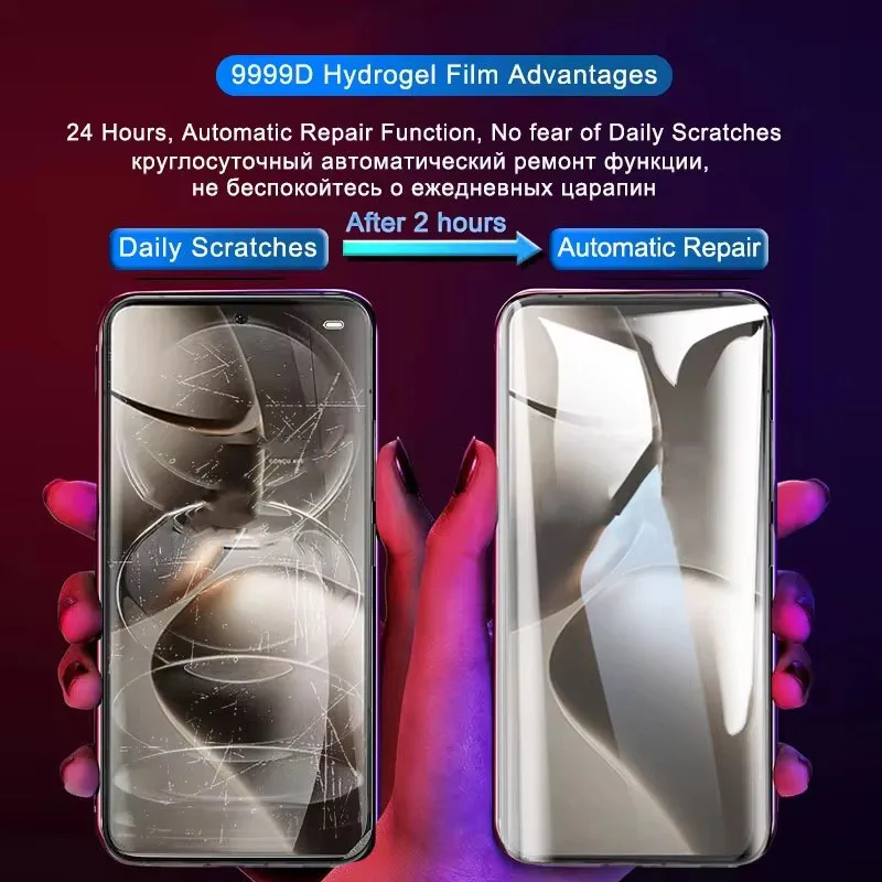 3 قطعة فيلم هيدروجيل لشاومي ريدمي نوت 17 15 13T 14T 15 Pro HD 13 14 واقي للشاشة #4