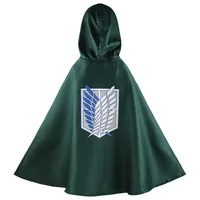 Adult Anime Attack on Titan Cosplay Costumes Giant Cloak with Hat Shingeki No Kyojin Scouting Legion Green Cape Mens Clothes