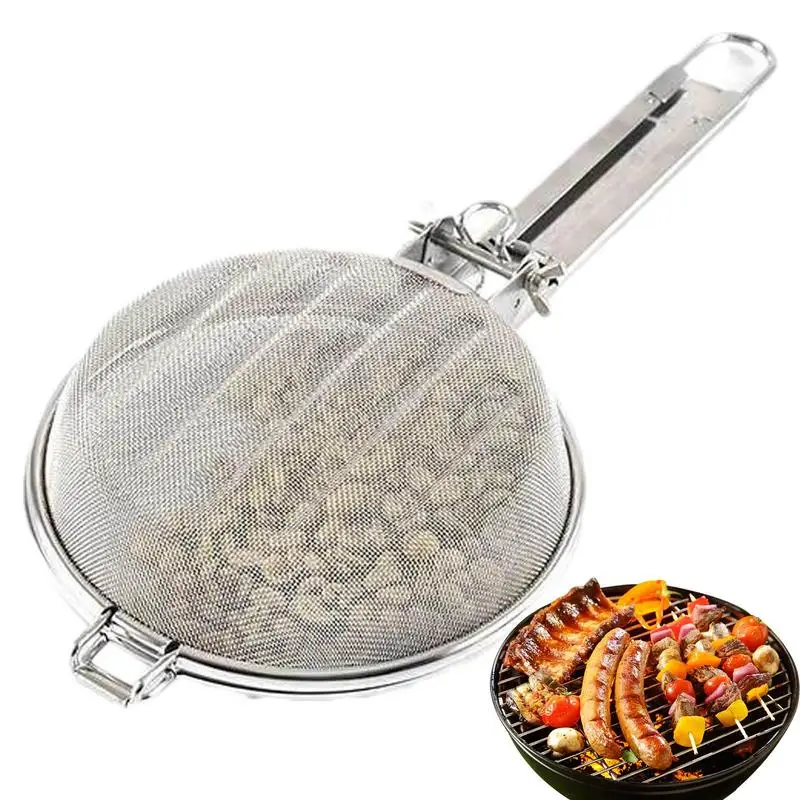 

BBQ Baskets For Grilling Portable Coffee Bean BBQ Grill Roaster Mesh BBQ Basket Heat-Resistant Coffee Roasting Too Mesh Barbeque