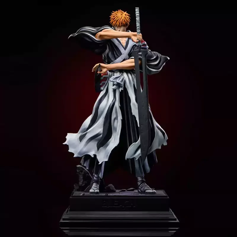

Фигурка Ичиго Куросаки с двумя мечами из Bleach Blood War, 32 см/12,5 дюймов, GK-статуэтка, декор для рабочего стола, аниме-коллекционная фигурка, модный подарок