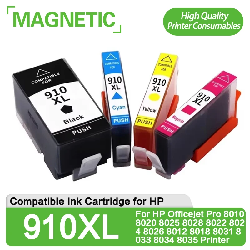 

Совместимый картридж 910 910XL для принтера HP Officejet Pro 8010 8020 8025 8028 8022 8024 8026 8012 8018 8031 8033 8034 8035