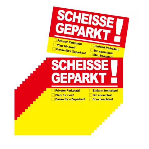 50Pcs Bad Parking Cards Funny Cardboard Parking Violation Cards Joke and Funny Card with Multi Violation Reasons Humorous