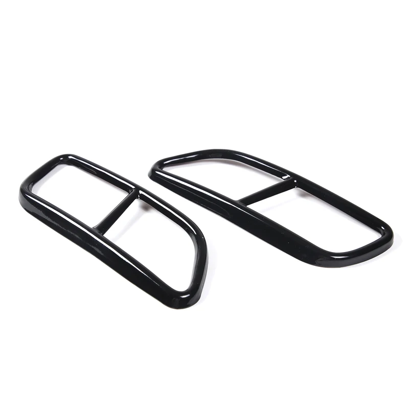 Per Volvo S60 2014-2019 Set da 2 pezzi silenziatore nero in acciaio inossidabile accessori per la modifica dell\'auto della gola della coda di scarico