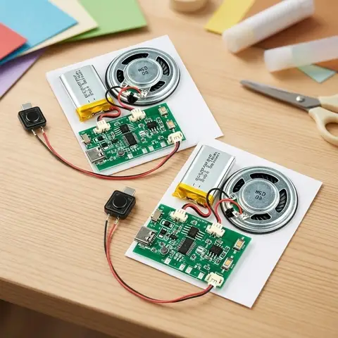 2 Pcs 8MB DIY Recordable Sound Module Voice Audio Recorder For Greeting Card Scrapbook Handmade Craft Electronic Component