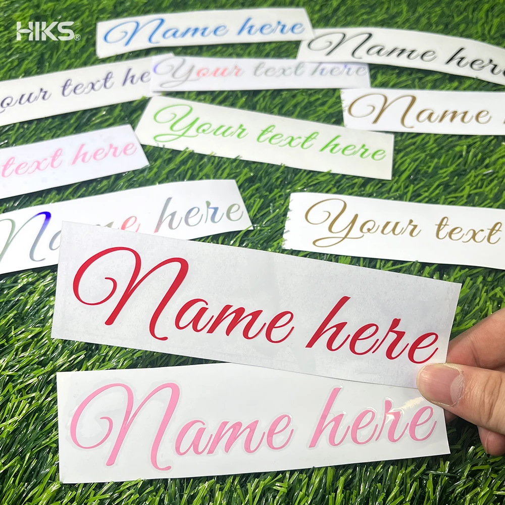 2PCS Custom Name Stickers Personalized Text Vinyl Decal Self‑adhesive Customized Name Label for Party Decor Gift DIY Crafts