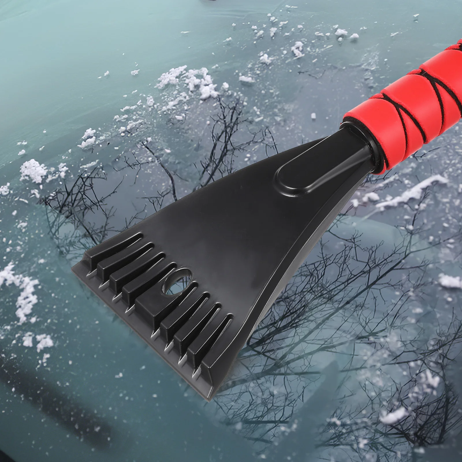 

Snow Scraper For Car Windshield Aluminum Portable Ice Remover Tool Multifunctional Winter Vehicle Accessories Suv Window