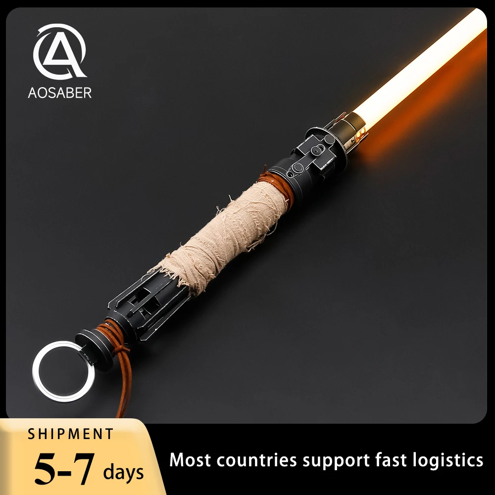 AOSaber Boone Kestis Lightsaber Heavy Dueling Metal Hilt Sword Neopixel Effect Color Changing Blaster Laser Swords