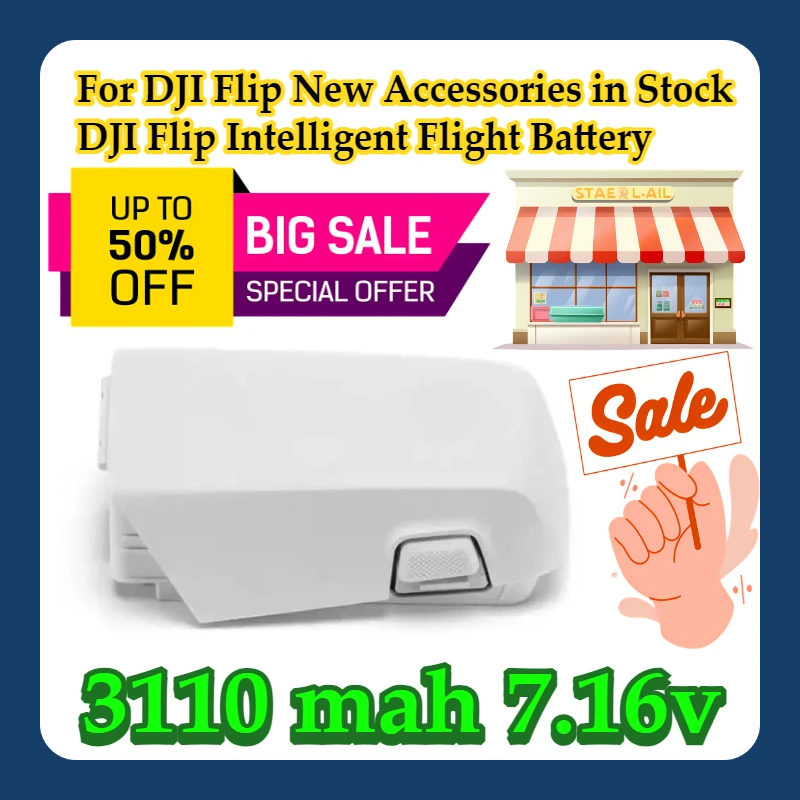 

For DJI Flip New Accessories in Stock DJI Flip Intelligent Flight Battery