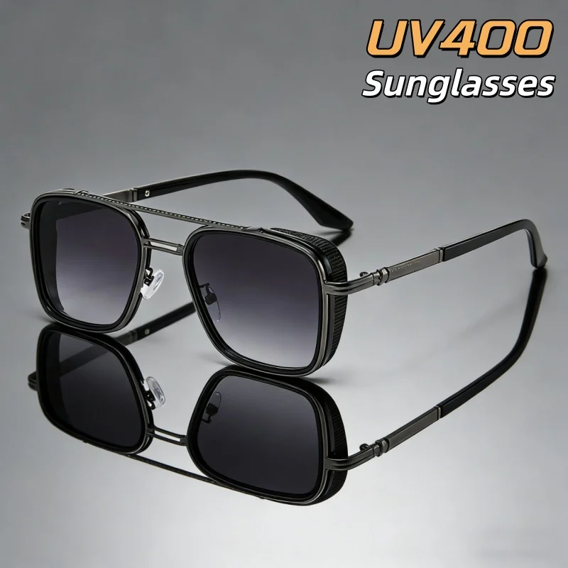 Retro Oval-framed Sunglasses Man High-end 2026 Innovative Luxury Design Decorative Glasses Driving Street Photography