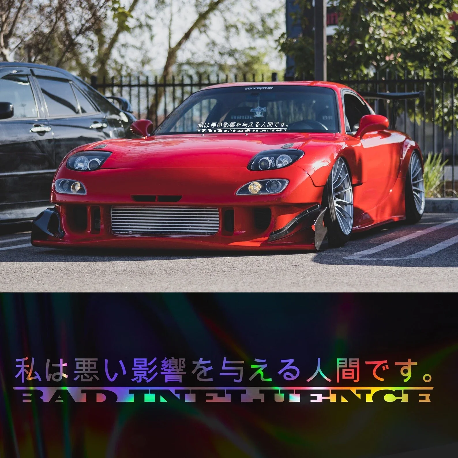 Japanische Anime für Auto Aufkleber Dekoration Windschutz scheibe Banner Aufkleber JDM Aufkleber externes Zubehör wasserdichte Vinyl Aufkleber