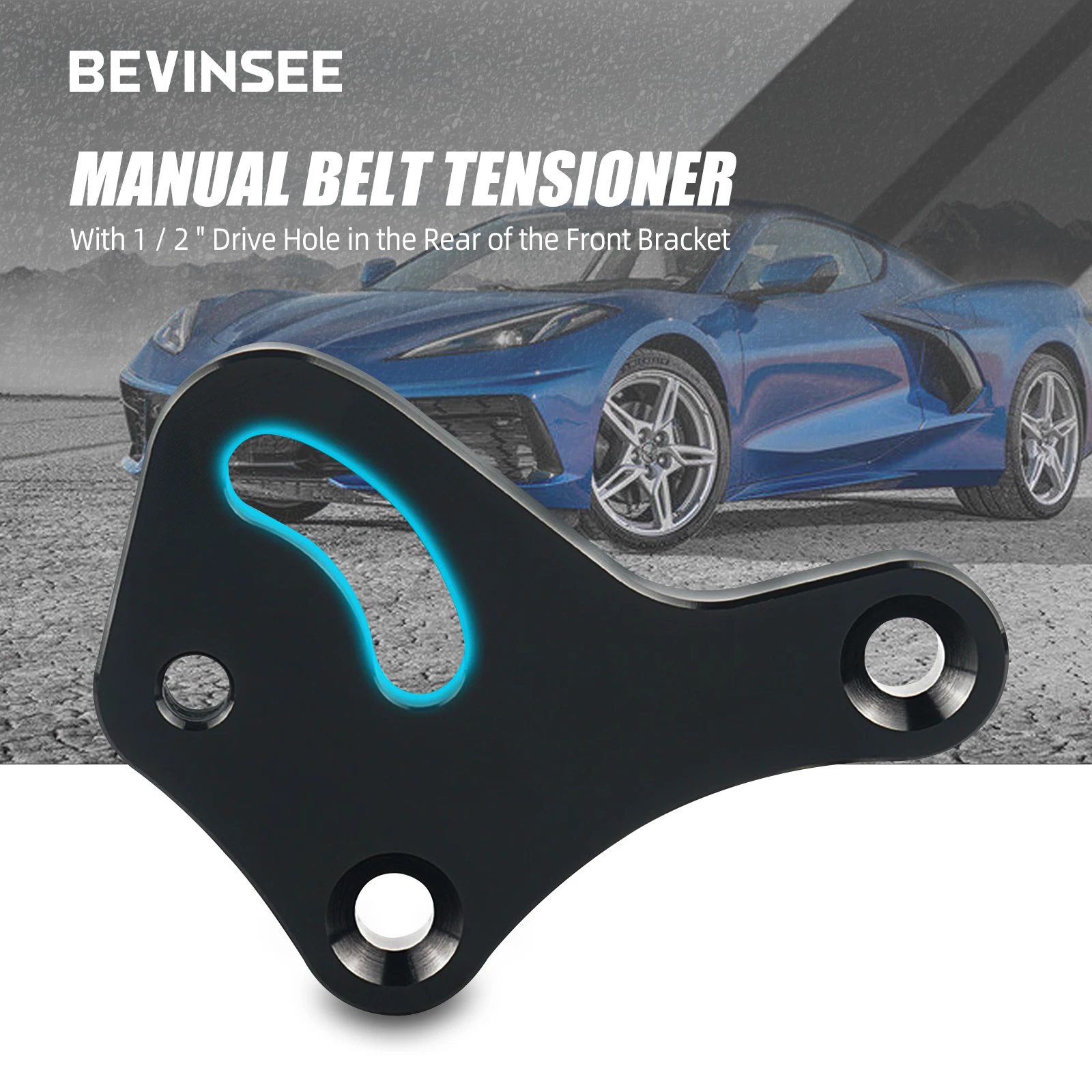 BEVINSEE LS Manual Belt Tensioner w/Pulley for 1998-02 Camaro Z28 SS Firebird Formula Trans Am WS6 LS LS2 GTO